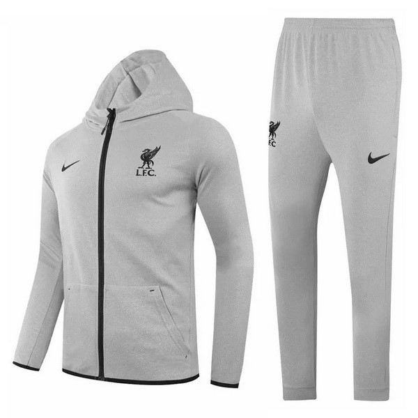 Chaqueta Con Capucha Liverpool 2020-21 Gris